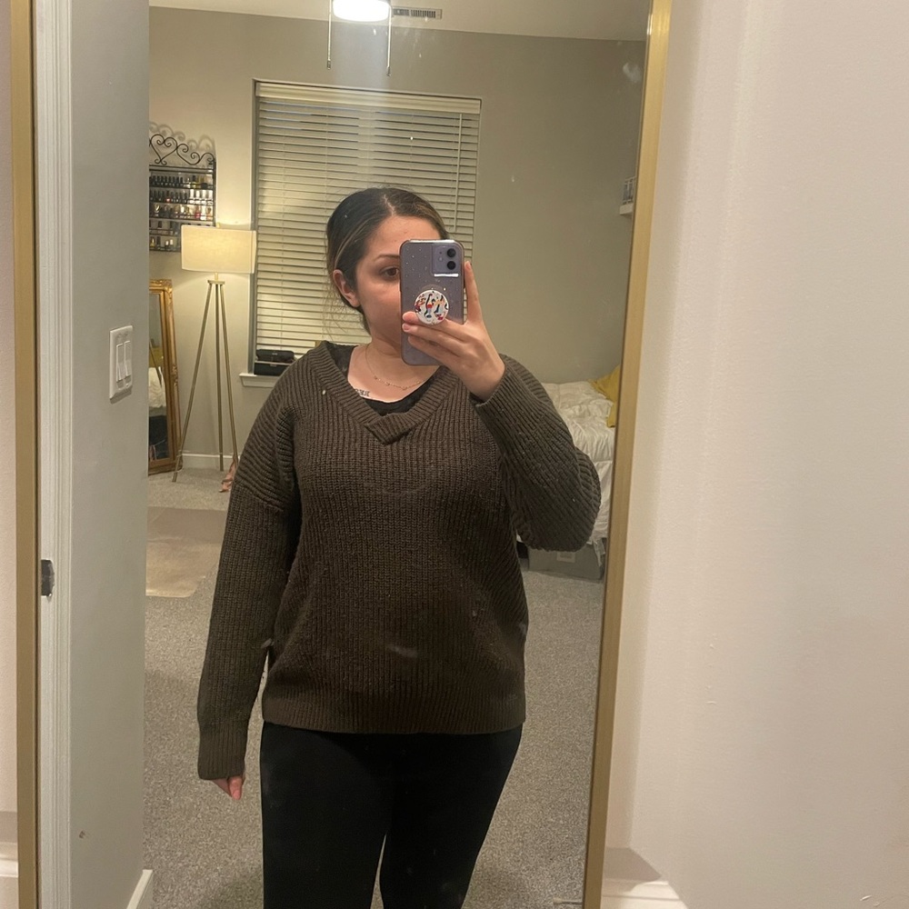 Cable knit sweater